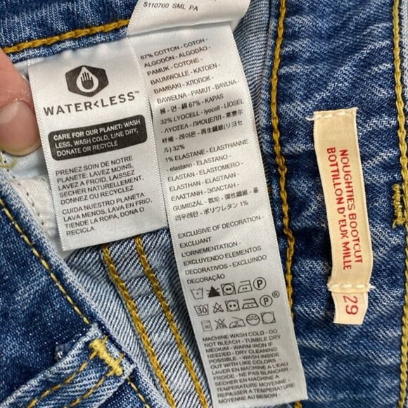Levi's Noughties Bootcut Jeans Women’s Size 29 Stretch Dark Blue - Picture 12 of 13